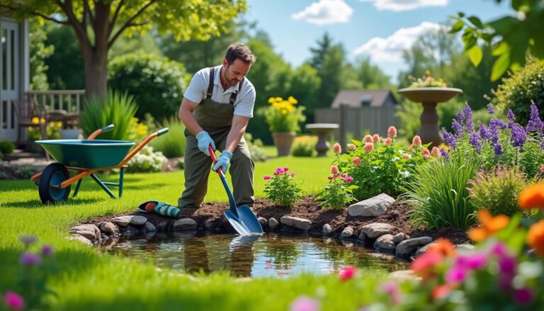 découvrez les étapes essentielles pour creuser une mare dans votre jardin en 2025. ce guide complet vous aidera à créer un espace aquatique harmonieux, tout en respectant l'environnement et les normes en vigueur. apprenez à choisir l'emplacement idéal, les outils nécessaires, et les techniques pour nourrir la biodiversité de votre jardin.