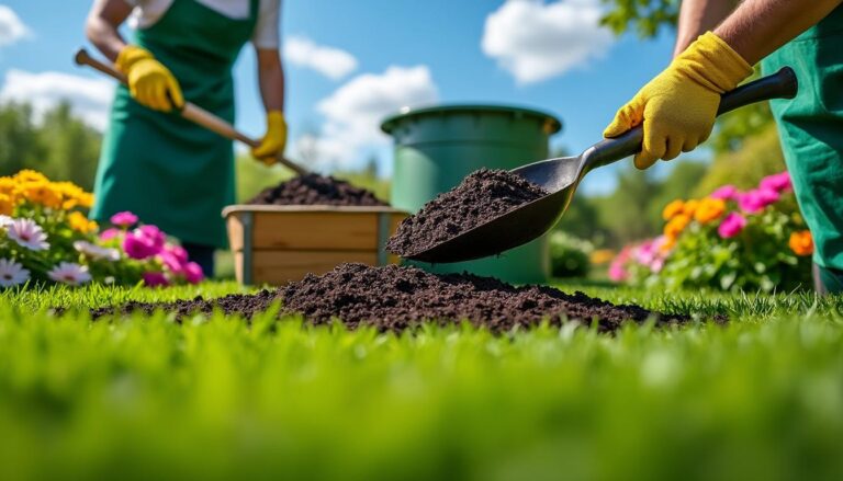 découvrez comment utiliser le compost pour enrichir votre pelouse et favoriser sa croissance. apprenez les meilleures techniques de compostage et les bienfaits d'un sol enrichi pour obtenir une pelouse verdoyante et saine.