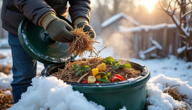 découvrez nos astuces pratiques pour continuer à composter en hiver malgré le froid. apprenez comment entretenir votre compost et réduire vos déchets organiques toute l’année, même pendant les basses températures.